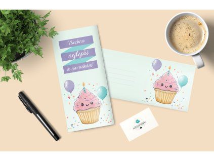 Obálka na peníze - muffin – Kreativní Brabec