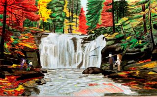 Mumlavké vodopády Ti, co mají náš plánovací rodinný kalendář 2025 se už téměř 3 týdny kochají podzimní ilustrací...