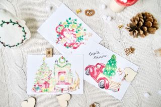 Vánoční pohlednice Milá pozornost před Vánoci - přesně to jsou naše pohlednice s jemnými vánočními ilustracemi, které...